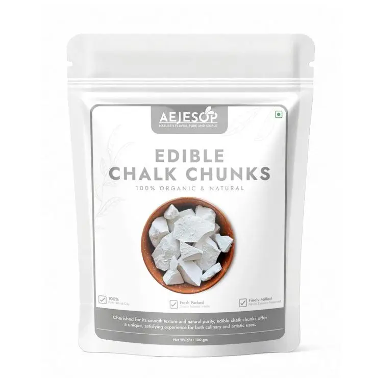HOT SUMMER 2026!! AEJESOP BELGOROD edible Chalk chunks, natural chalk, eating chalk, 3.5oz (100g)