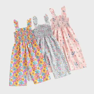 Flowing Jumpsuit | Floral Print Sleeveless Romper