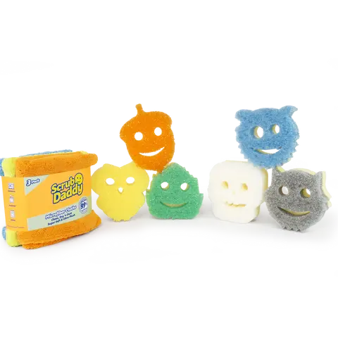 Scrub Daddy Halloween - Fall Sponge and Microfiber Towel Bundle