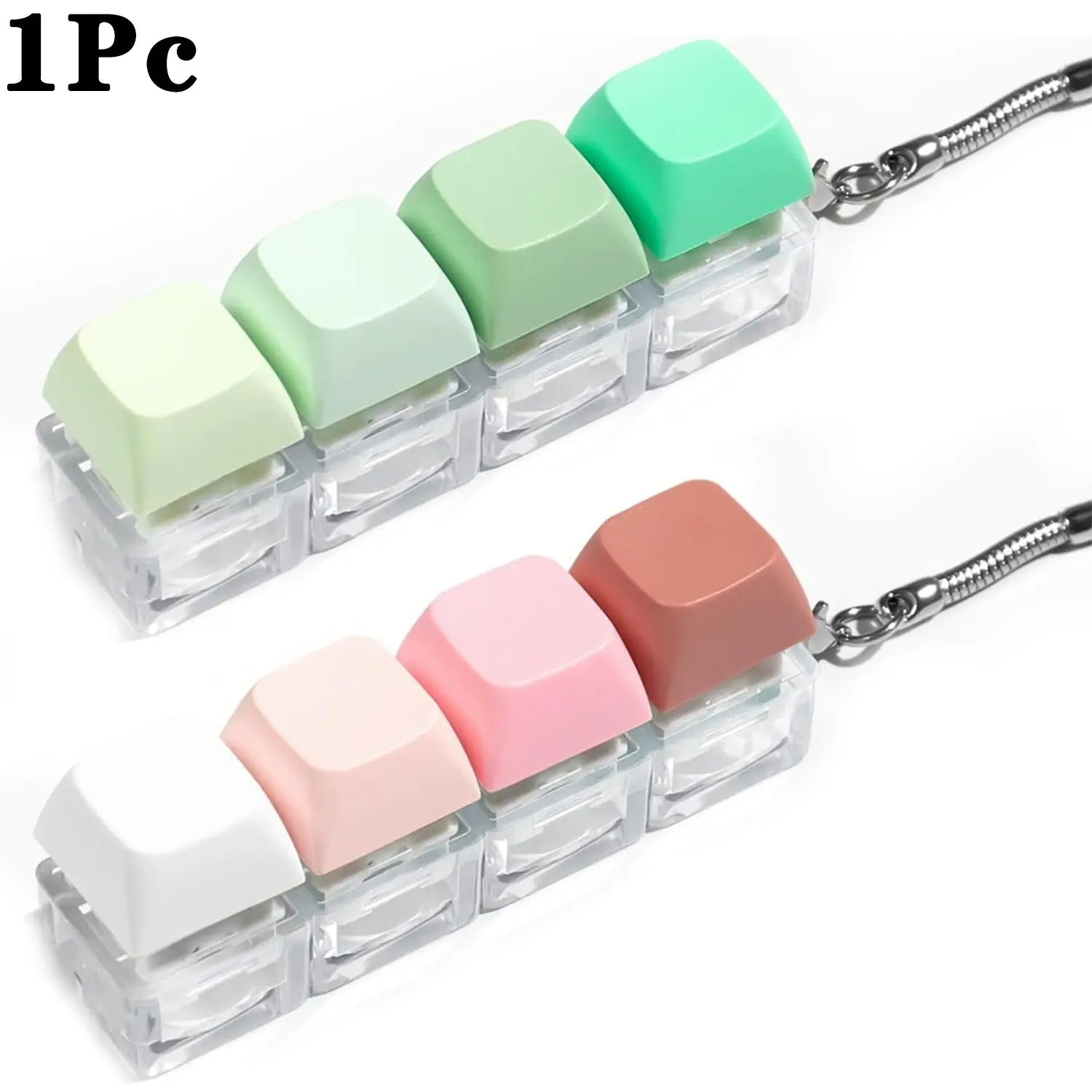 Keyboard Keycap Fidget Toy, Stress-Relieving Portable Keyboard Clicker Keychain, 1 Pc Fidget Toy for Anxiety, Stress Relief Fidget, Anxiety Fidgets, Stress Relief Tools, Stress Relief Aid, Stress Relief Fidgeting, Fidget Gift