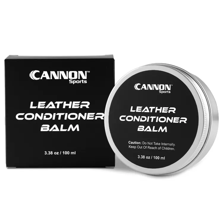 Cannon Sports Leather Conditioner Balm | Baseball Glove Conditioner | Football Leather Care | Softens, Protects & Restores All Leather Sports Gear | Prevents Cracking & Drying