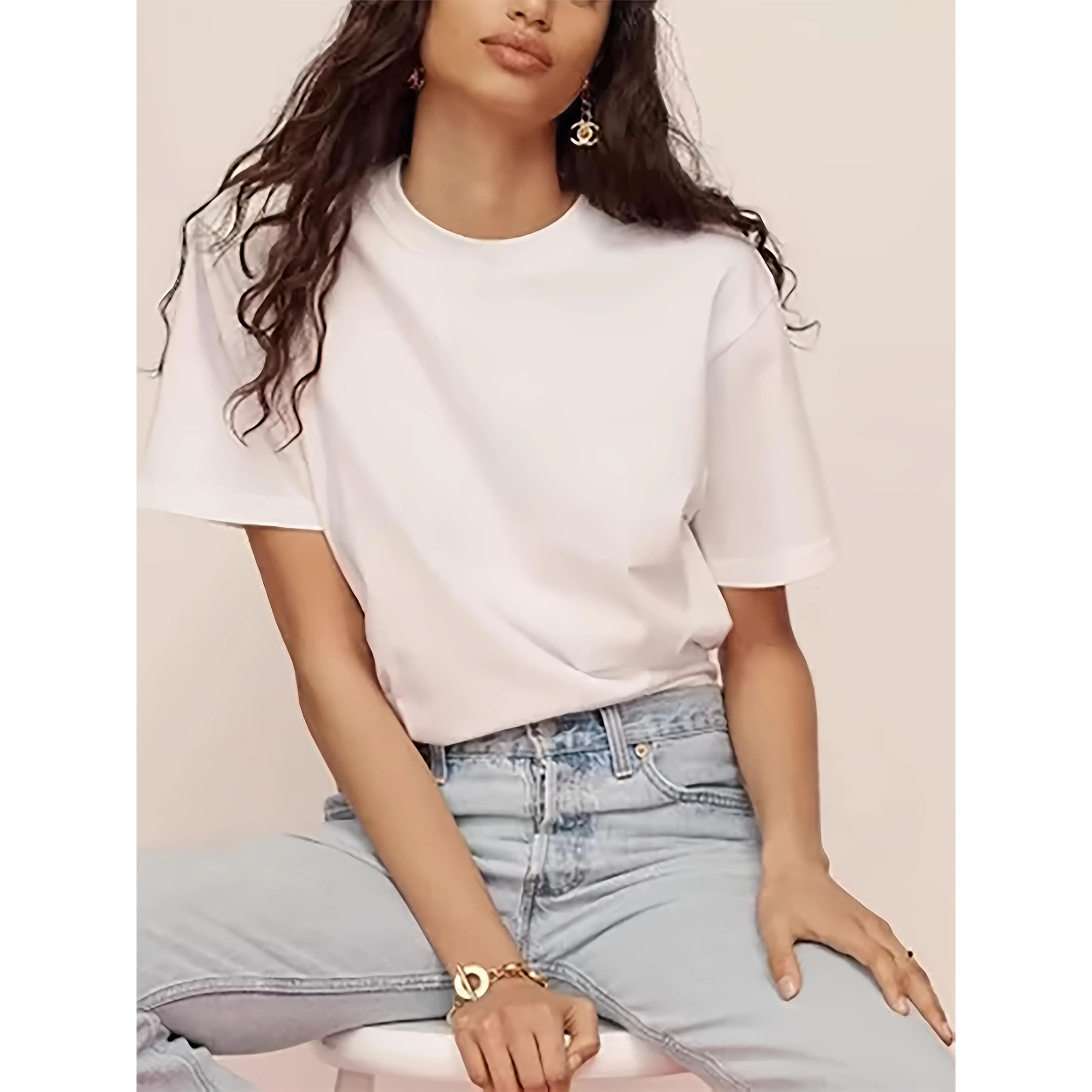 Women's Classic Short Sleeve T-Shirt Soft and Breathable Crew Neck Casual Fit All-Season Comfortable Casual