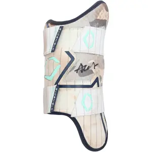 Austin Wells New York Yankees Autographed Game-Used White EvoShield Leg Guard from the 2025 MLB Season - HH98516616 - Fanatics Authentic Certified