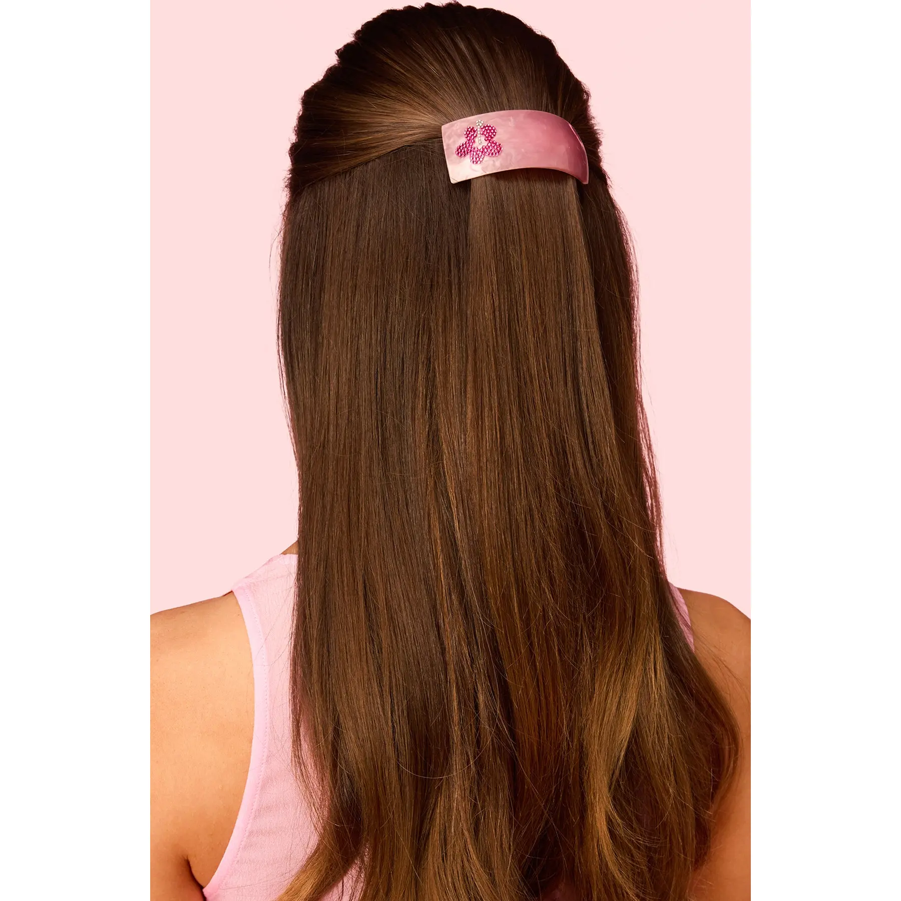 Barbie™ Rhinestone Flower Barrette Hair Clip