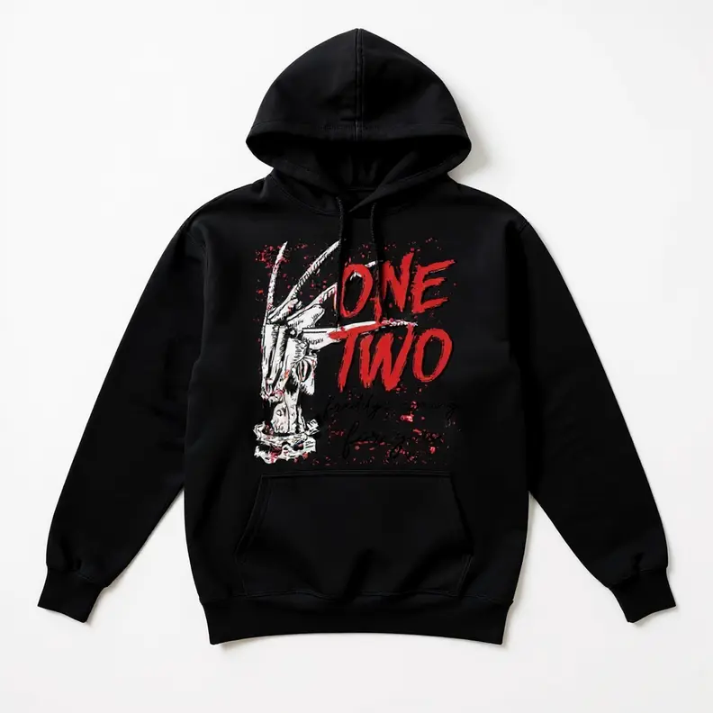 Scary Freddy Krueger Inspired Hoodie – Horror Movie Halloween Sweatshirt
