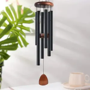Retro Aluminum Wind Chime – Soothing Metal Tube Outdoor Hanging Bell, Aesthetic Home & Garden Decor, Memorial Sympathy Wind Chimes