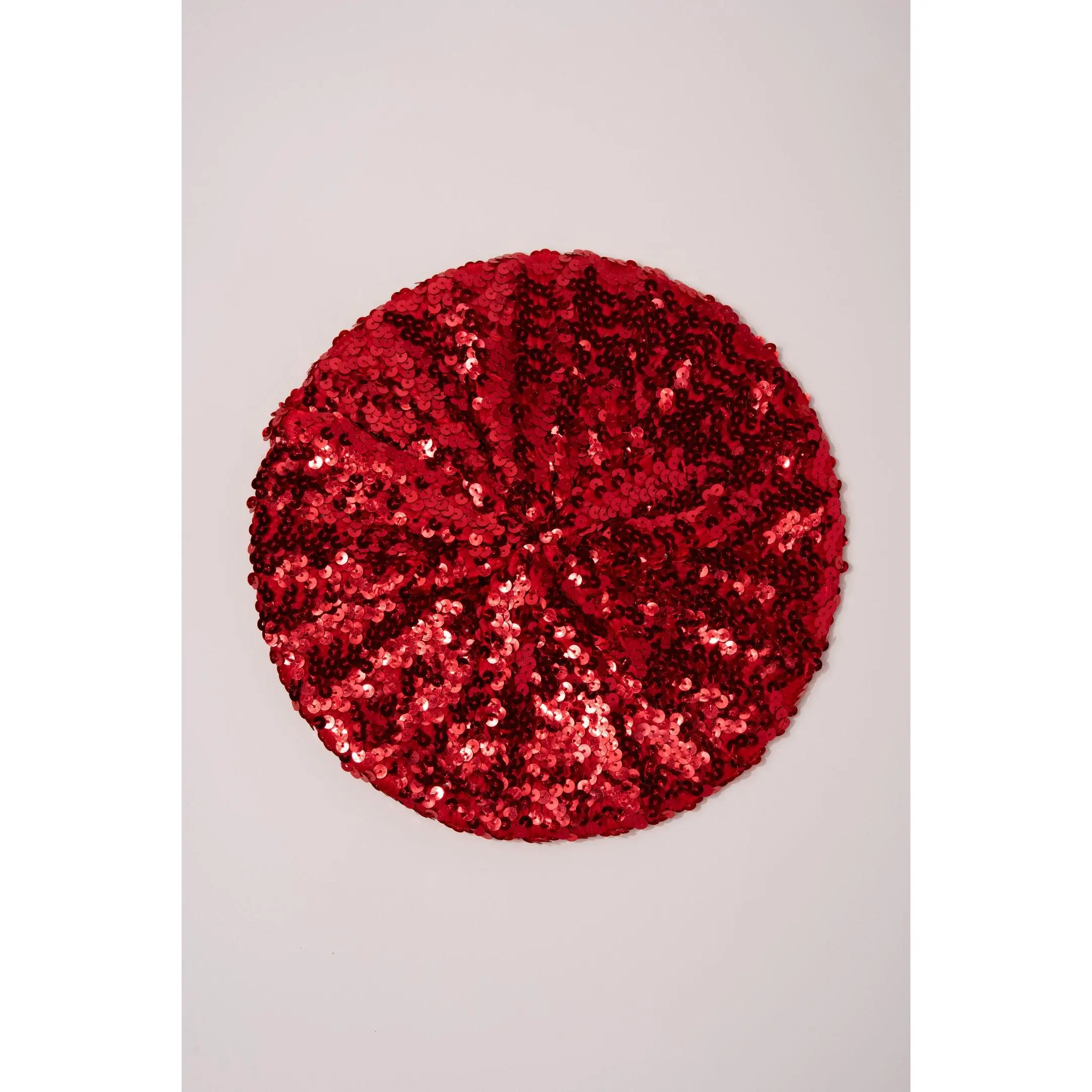 SP Sophia Collection Emily Sequin Beret Hat - Women's Fashion Accessory for Casual, Party Outfits