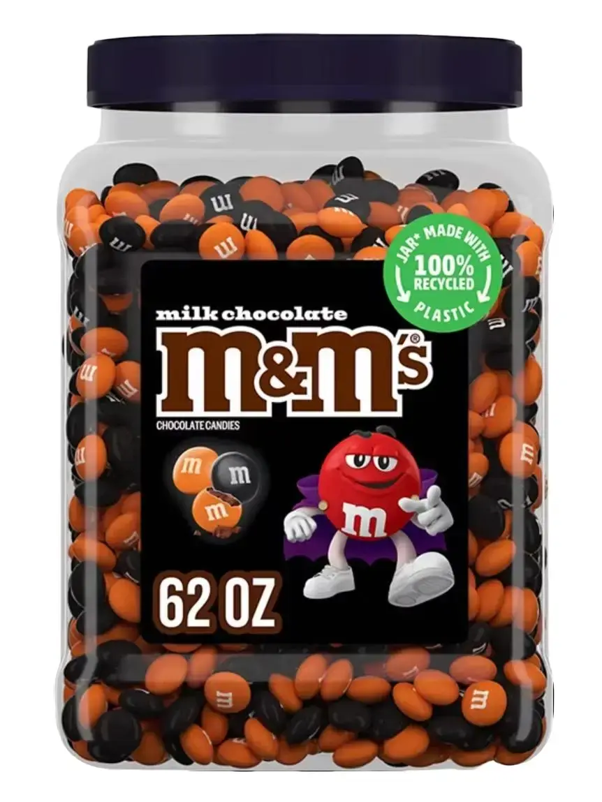 M&M'S Milk Chocolate Halloween Candy - 62oz Large Jar