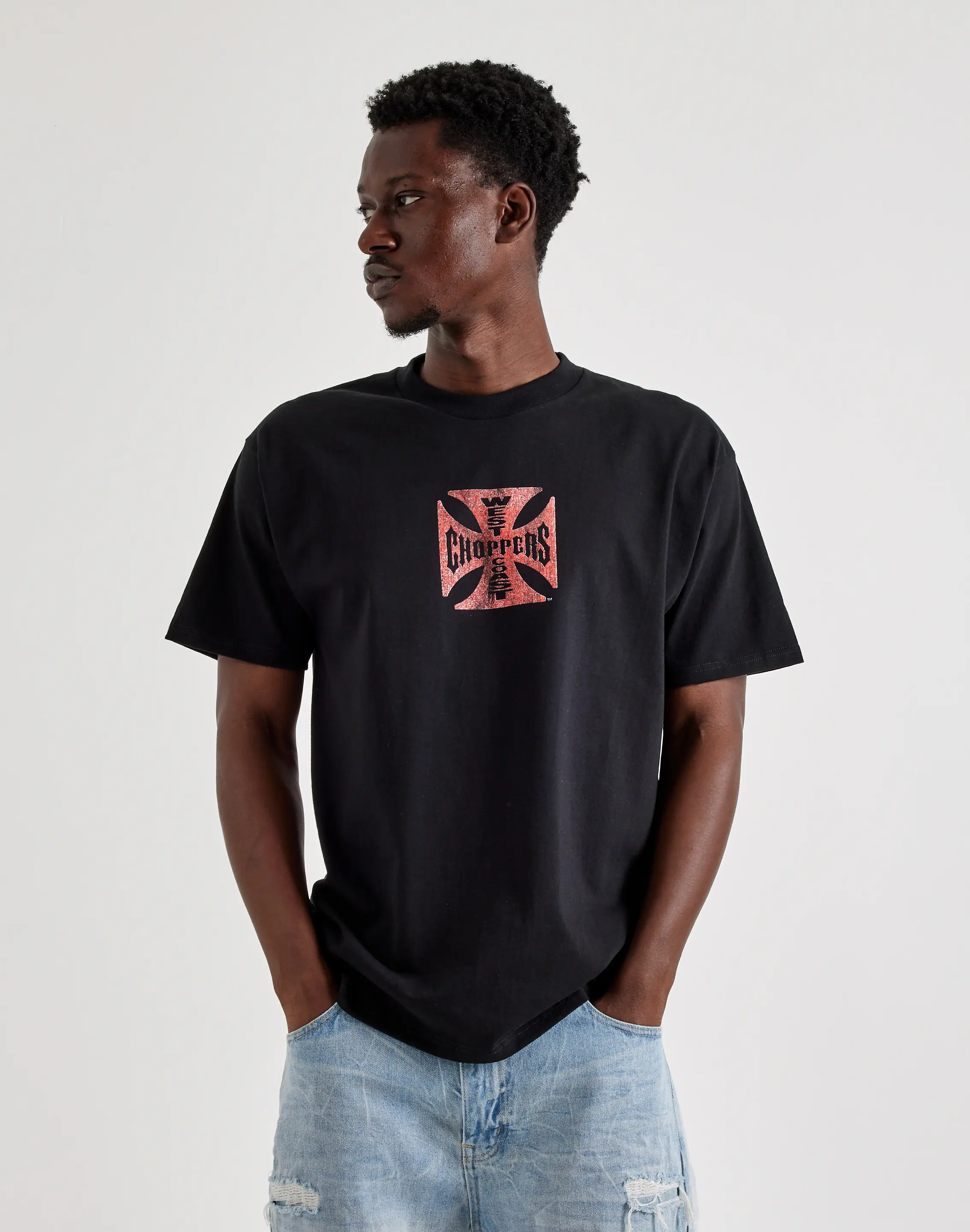 Mens ID Supply West Coast Choppers Script Tee