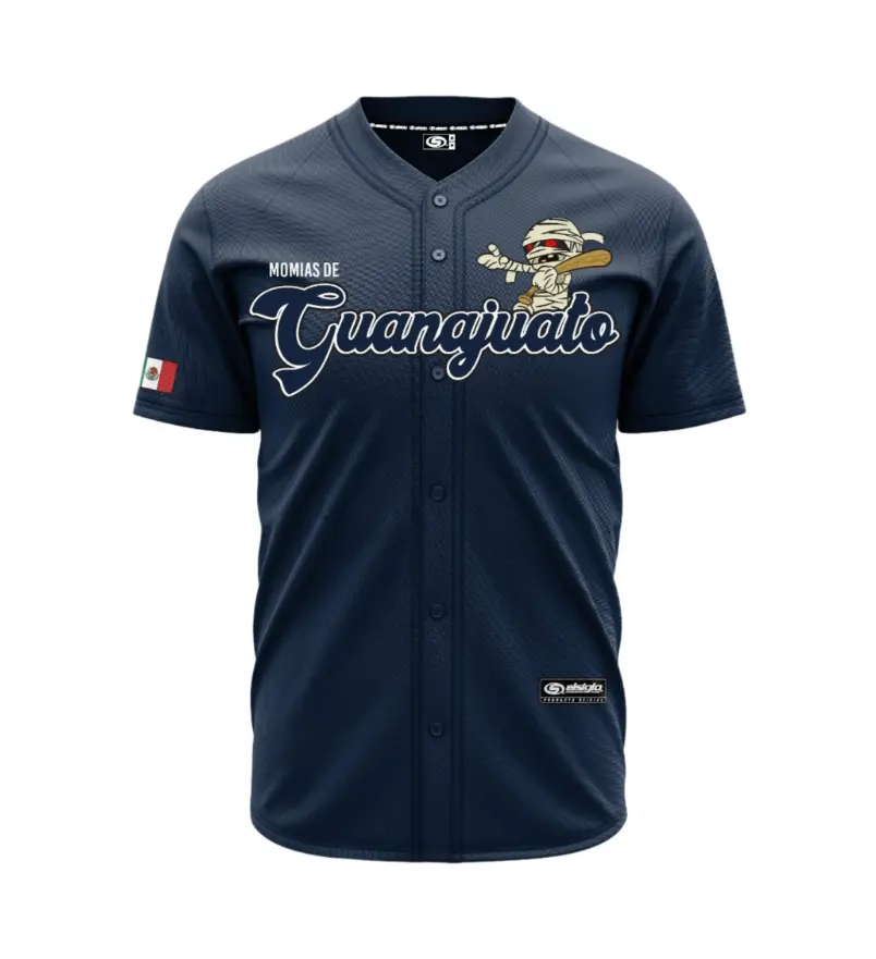 (NAVY BLUE) MOMIAS DE GUANAJUATO BASEBALL JERSEY