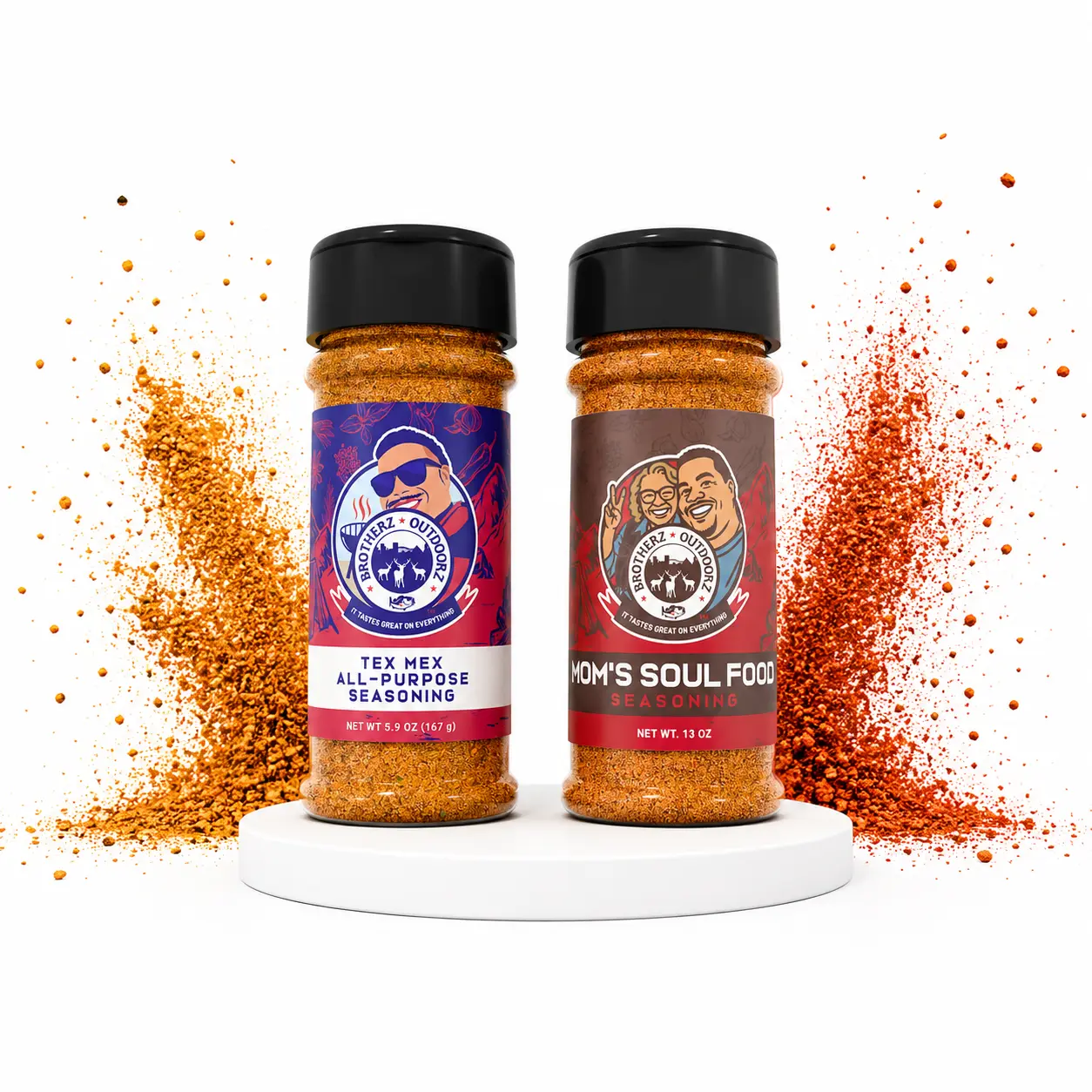 Brotherz Outdoorz Soul Food & Tex Mex Spice and Seasoning Blend Bundle, Cooking Essentials for Home Kitchen Use
