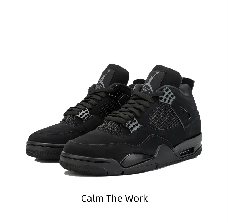 Minimalist mid-top retro basketball sneakers. Textured matte black suede construction, tonal breathable mesh, faint light grey highlights, black rubber layered sole. Moody dark tone for techwear and minimalist urban aesthetic outfits.