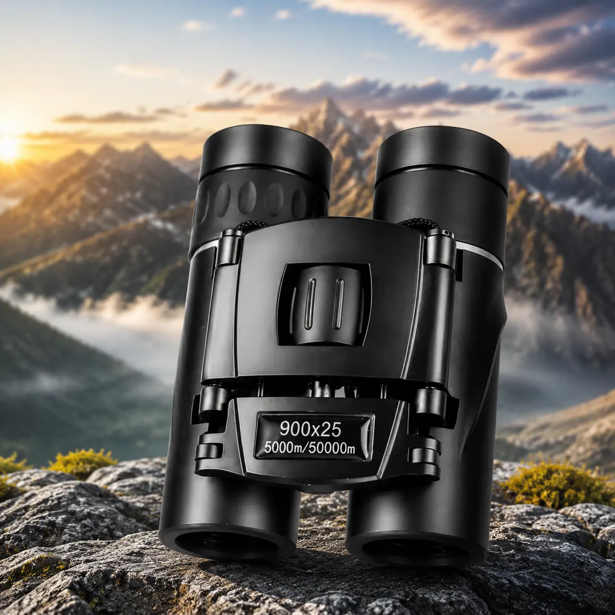 Compact Form Binoculars with BAK4 Prism Technology, Powerful Zoom for Enhanced Distant Viewing, Portable Carry for Outdoor Adventures, Foldable, Handheld, High Powered Binoculars, Outdoor Binoculars