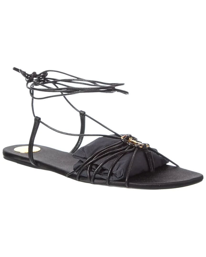 Saint Laurent Babylone Leather Sandal Saint Laurent Babylone Leather Sandal