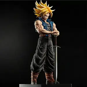 Dragon Ball Figurine 2% Trunks Premium Edition, Large Super Gk Model, Anime Trendy Limited Edition Collectible Toy, Goku Action Figure