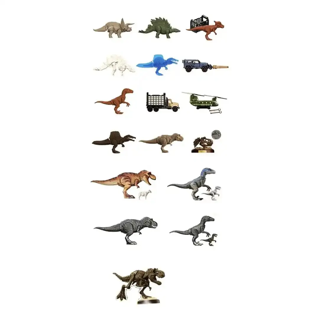 Officially Licensed Blokees Jurassic World Terraventure Dinosaur Blind Box - ABS Model Collectible Figurine, Collector-Focused Design, Compact Display Size, Figurines Collectibles, Surprise Figure, Rare Secret Variants, Fun Unboxing Experience