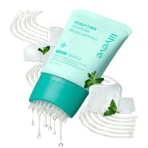 [lilyeve] Scalp:Turn Cica PDRN Brush Ampoule 100ml - Scalp Serum with Built-in Brush, PDRN to Strengthen Hair Roots, Itchy Scalp Relief, Dry Scalp Hydration, Korean Hair Care