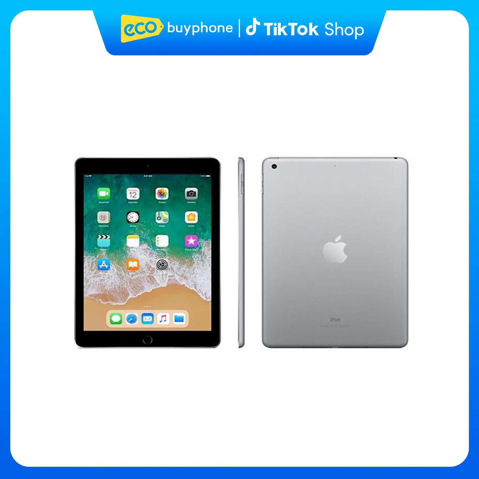 Apple Refurbished iPad 6th Gen WiFi-Excellent Condition with Year Warranty - A1893