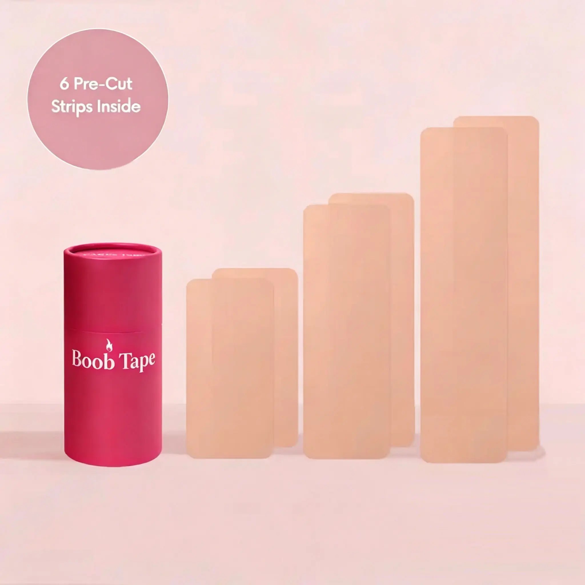 Women's Silicone Boob Tape - Thin, Reusable Push-Up Bra Accessory for Adults - 100% Silicone, Rinse & Reuse, Deep Vee/Swim Outfit Enhancer for Dresses, Bikinis, Tops, Adhesive Bra Inserts & Padding, Invisible Tape Bra Inserts & Padding