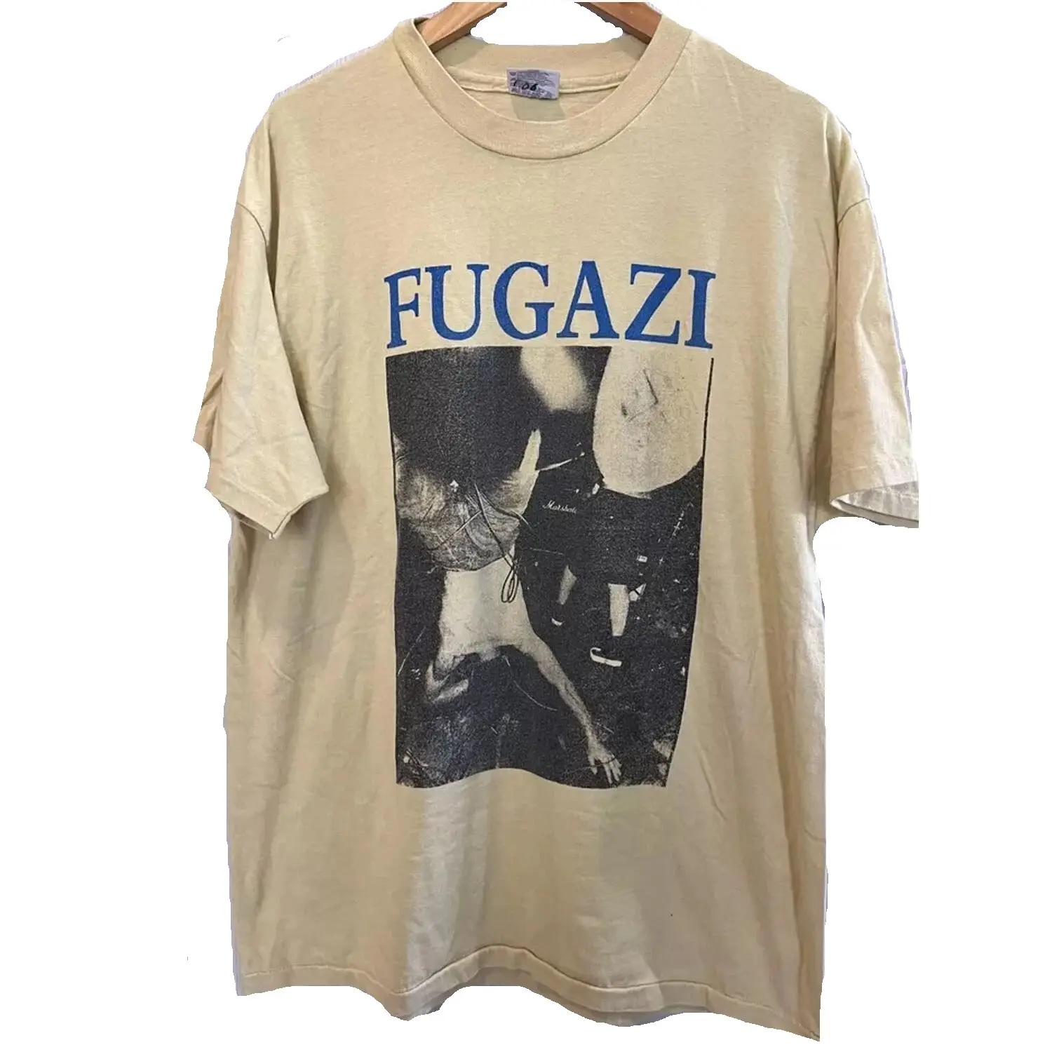 Vintage 90's Fugazi Post Hardcore Punk Band Concert T Shirt All