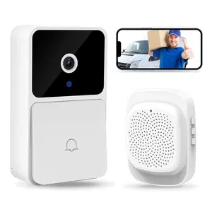 Wireless Smart Video Doorbell Camera with HD Night Vision, WiFi Home Security System, Two-Way Audio Digital Intercom, Cloud Storage for Smart Home Protection