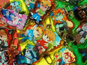 LIFE SERIES Colorful Acrylic Keychain, hermitcraft