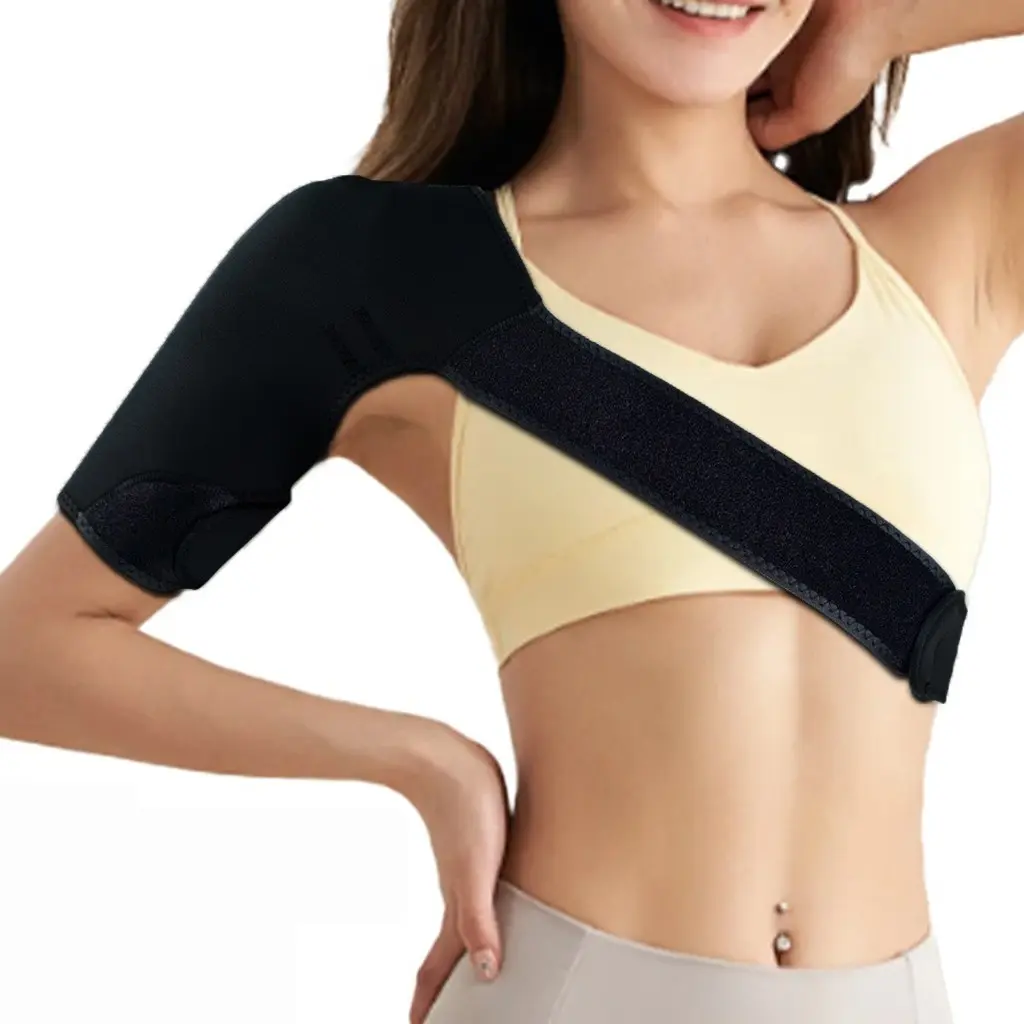 Adjustable Breathable Shoulder Support Brace, Compression Sleeve for Sports & Daily Activities, Comfortable and Durable Design