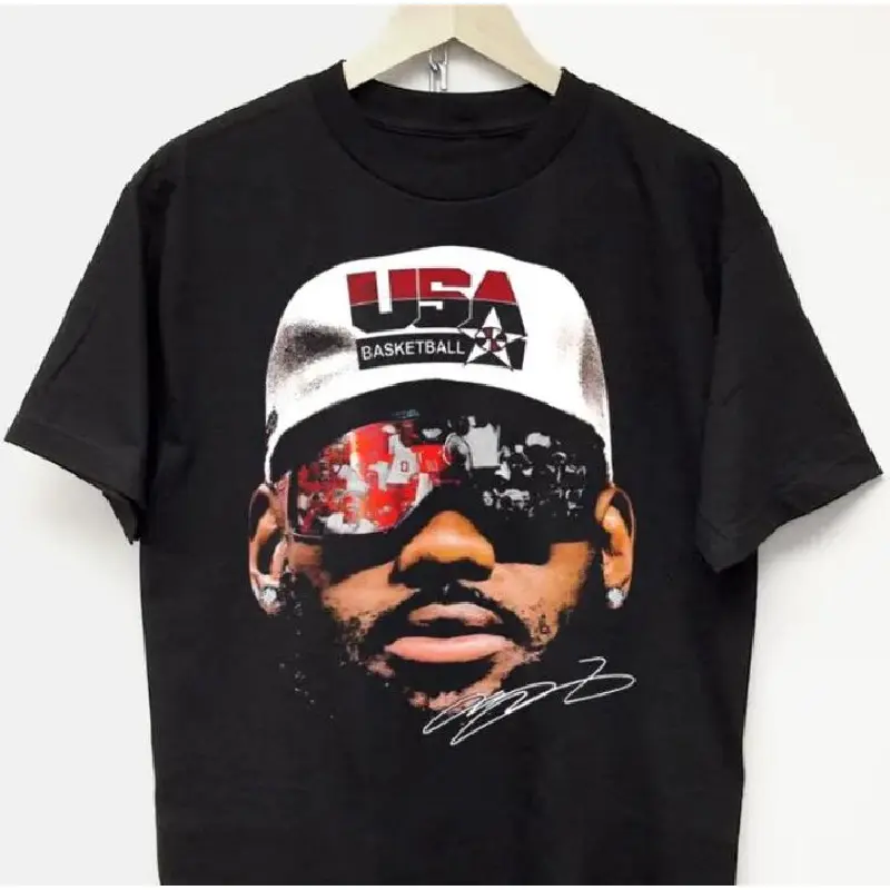 Unisex Vintage Graphic T-Shirt - Casual Cotton Streetwear Top, Round Neck Short Sleeve Basketball Fan Tee, Affordable Fashion Wardrobe Essentials Clothes for You, Tshirt for Online Shopping