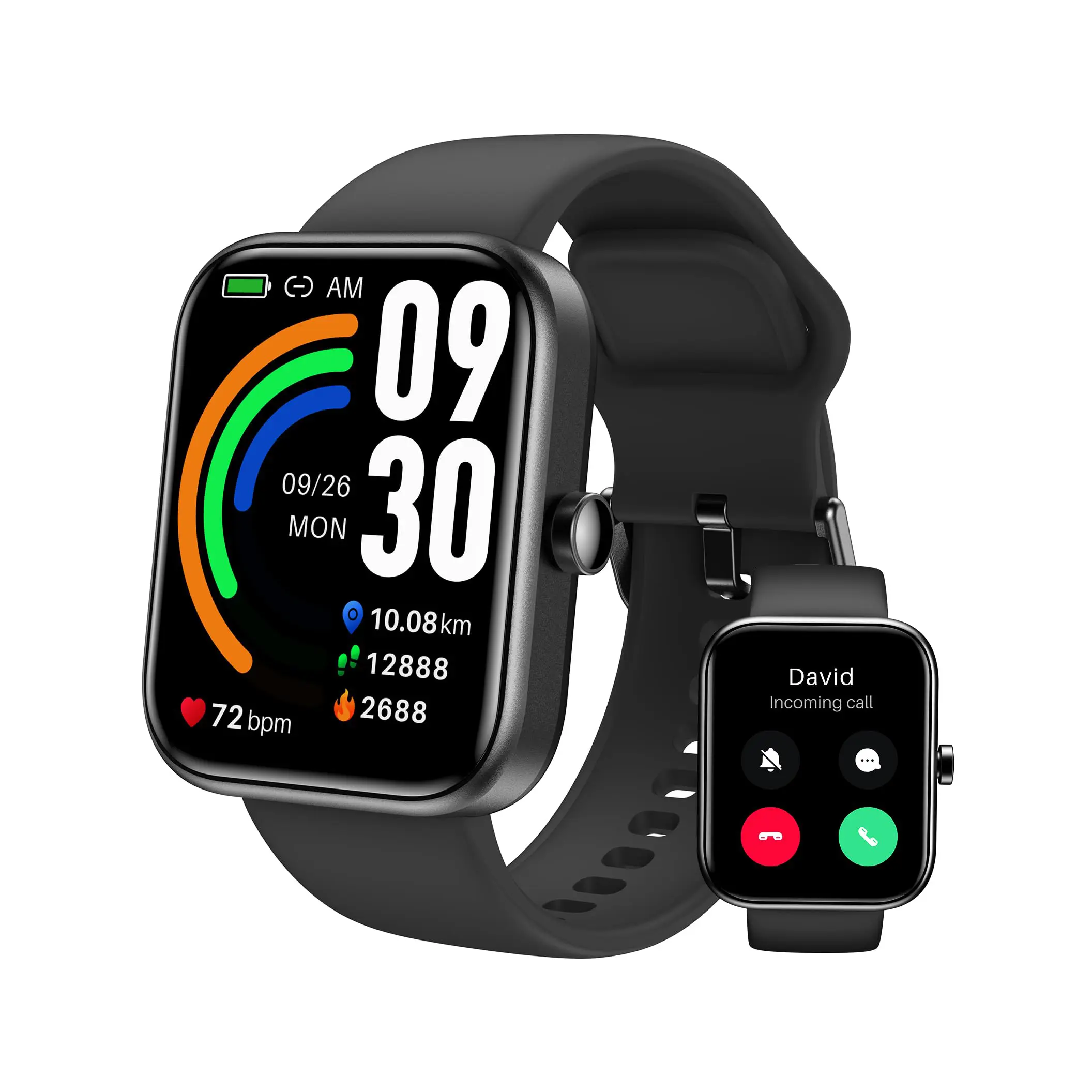 TOZO S3 Multifunctional Smartwatch (Wearable Tech) - Call Control, Bluetooth Touchscreen, 100+ Sports Modes, IP68 Rated, Heart Rate/Sleep Monitor, Hiking-Ready Fitness Tracker, Get Your Steps In, Father's Day Gift,sohochic