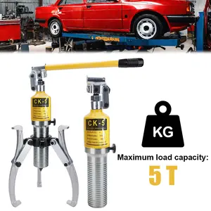 Hydraulic Gear Puller, 5 Ton Max Capacity Wheel Bearing Pulling Separator, 3 Jaws Puller, Vertically and Horizontally, Jaw Hydraulic Puller for Pulling Hubs Flanges Gears Bearings