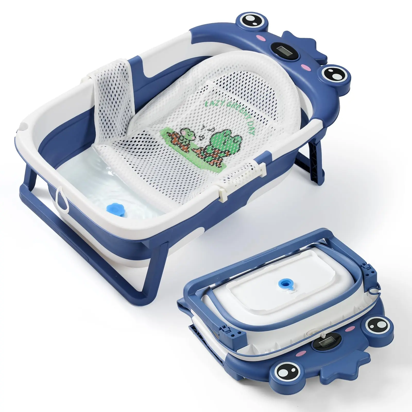 Baby Bathtub for Newborn to Toddler,Durable Essential Infant Bath Tub,Portable Travel Baby Tub