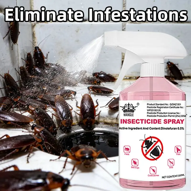 3rd-Generation Handheld Roach Killer Spray - Effective Pest Control Solution for Homeowners & Businesses, Kills 40+ Household Pests (Ants, Spiders, Bed Bugs), Pet & Human-Safe When Used As Instructed, Indoor-Outdoor Home Supply for Pest Management Seekers