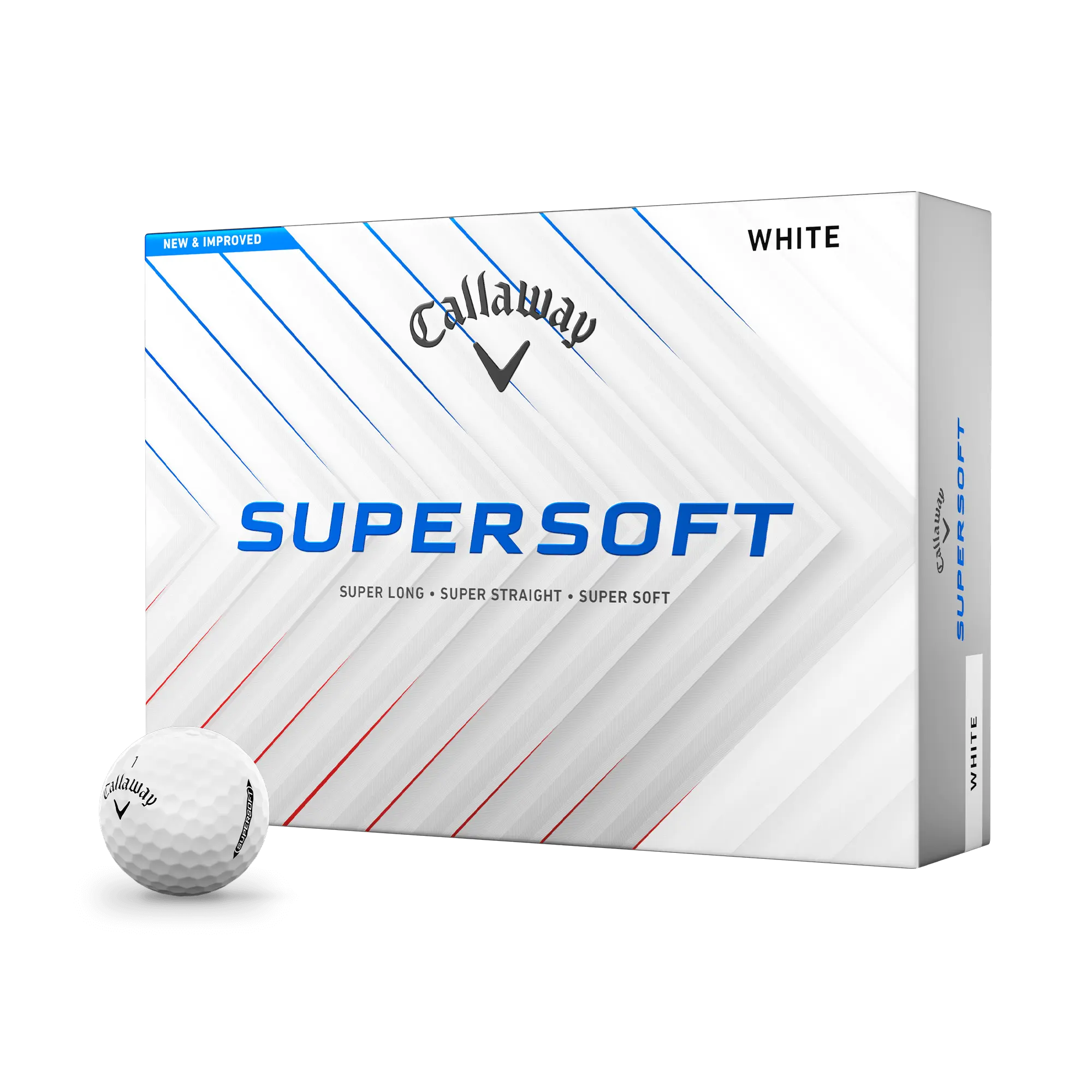 Callaway Golf Supersoft Golf Balls in White, Golf Gear, Controlled Spin