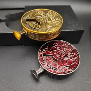 New 7-in-1 unique Button Spinner DND Polyhedral Dice Multifunction Metal Rotating Dice for D&D Tabletop RPG Board Game Accessories