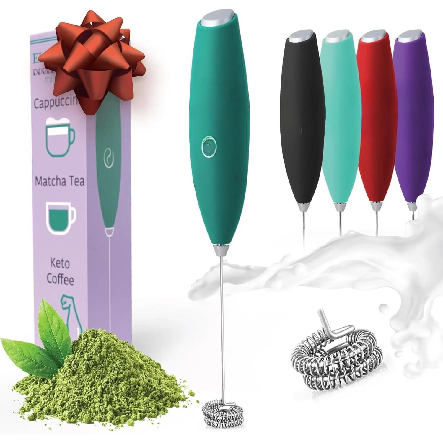 Milk Frother Wand - Easy to Use Handheld Electric Stirrer for  Drinks, Durable &  Coffee Whisk &  Mixer Wand, Hand Frother, Coffee Stirrers Electric ()