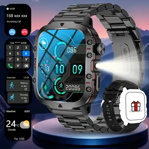 Smartwatch with Call Answer/Dial Function, Message Alert & Push, Step Counter & Calorie Tracker, Multiple Sports Modes, Weather Update, Wireless Connection, Remote Music Control, Rechargeable Lithium Battery, Unisex Design, Multifunctional Smartwatch
