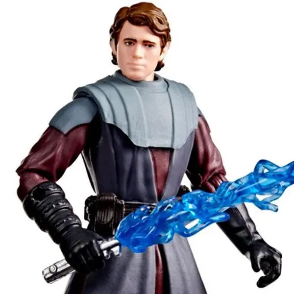 Star Wars 4-Inch Anakin Skywalker Collectible Action Figure - Epic World of Action, Poseable Play, Includes Lightsaber