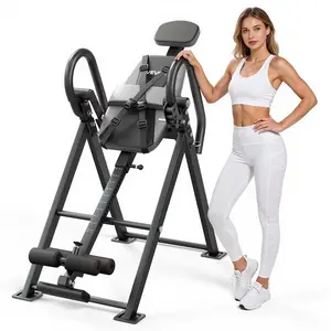 【Father's Day gift】VEVOR Inversion Table, 300 lbs Capacity Heavy Duty Back Inverter Stretcher, Inverted Table with Stable Structure, Dual-Roller Locking, Decompression Tables for Shoulders, Neck, Back, Knees