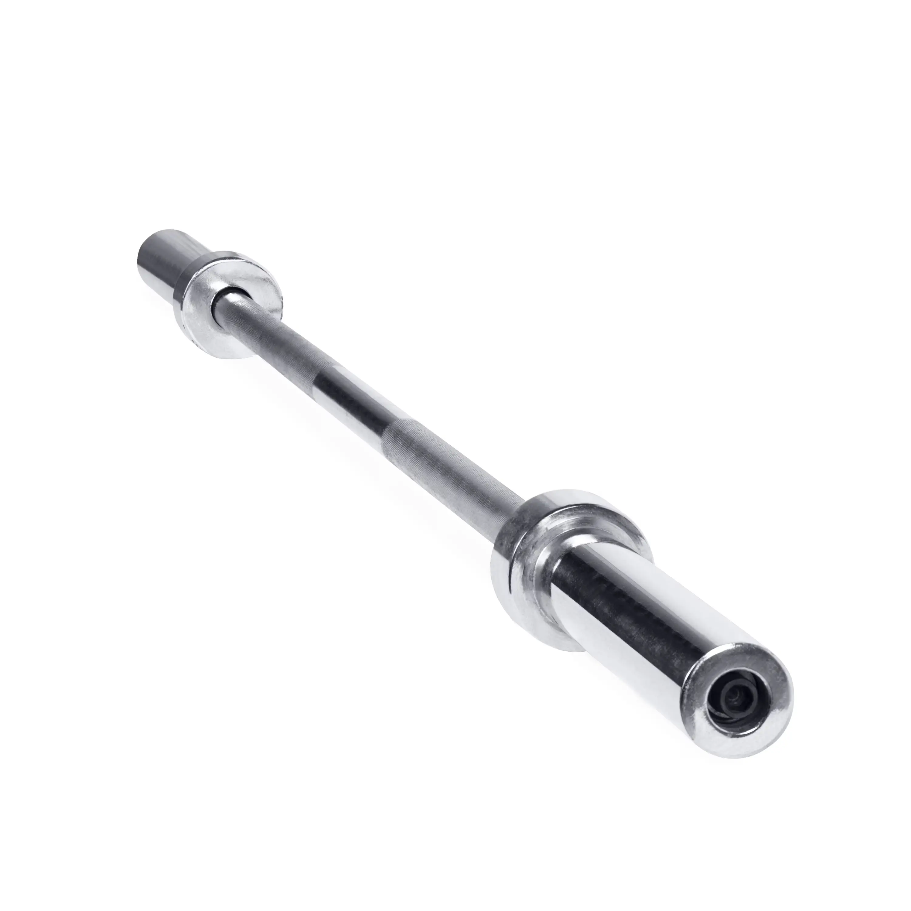 Barbell Solid Steel Olympic Weight Bar, 5 Ft., Chrome (Fits 2-Inch Weight Plates)