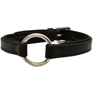 Jeffers Premium Padded Black Leather Dog Collars