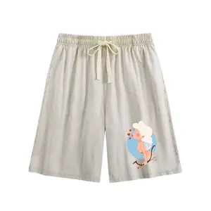 Unisex Archery Angel Print Sporty Sports Shorts - 260g Washed Cotton, Soft Durable, Pockets, Casual for Gym, Workout, Everyday Wear, Multiple Sizes