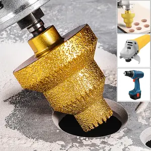 Diamond Core Drill Bit Set, Diamond Drilling Bits, M10 Thread, 20-35-50mm Sizes, Durable & Efficient Drilling for Marble Concrete Granite Tile