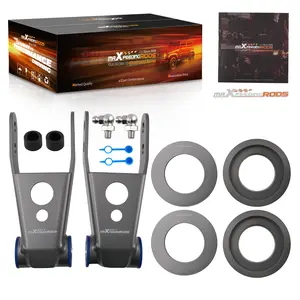 Front 2.5+Rear 1-2 Lift Kit with Shock Extender compatible for Dodge Dakota 1987-2004 2WD