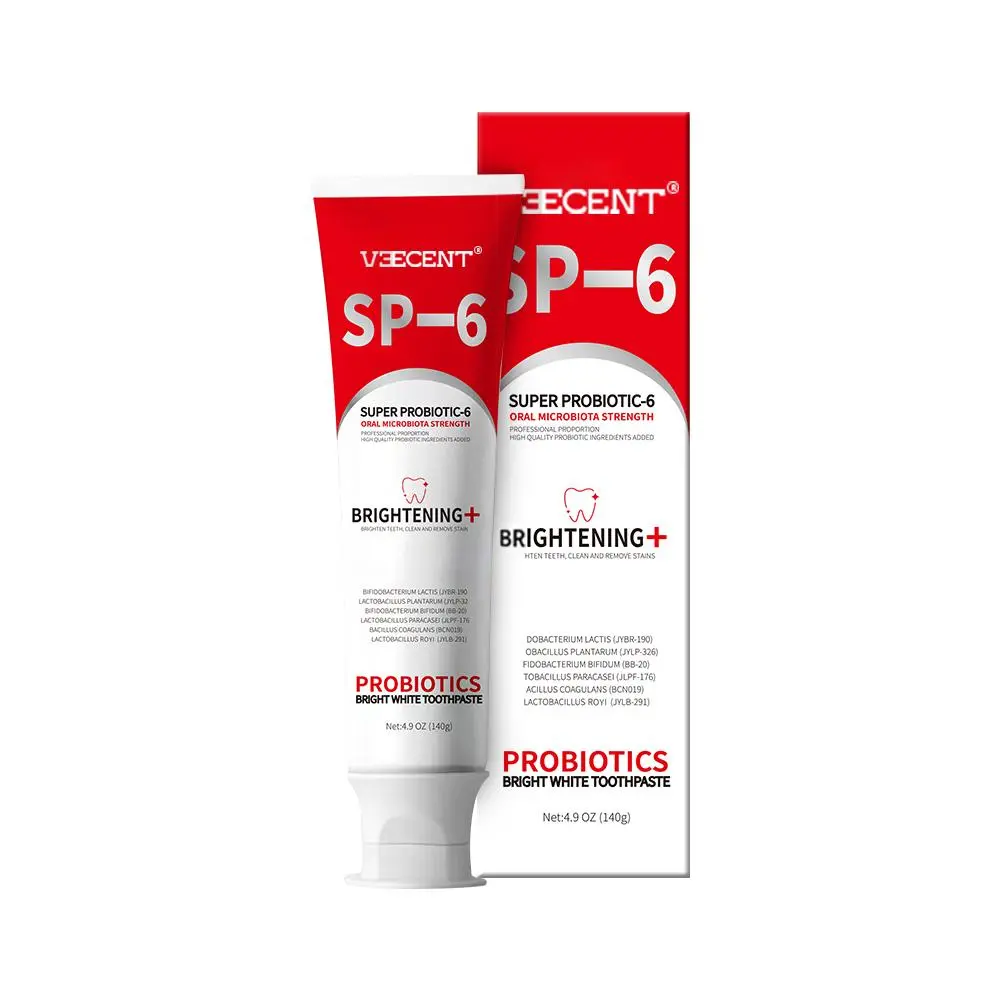 Veecent SP-6 Toothpaste | Probiotic Oral Care for EnamelRepair & Long-Lasting Fresh Breath |4.90z