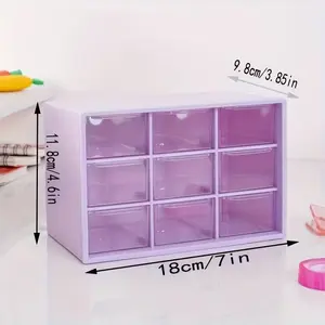 Transparent Acrylic -Grid Desktop Suitable for - Multi-Compartment Storage Box for Jewelry,, & Small Items, Plastic Tray with Rectangular, Jewelry Boxes, Cosmetics Organizer
