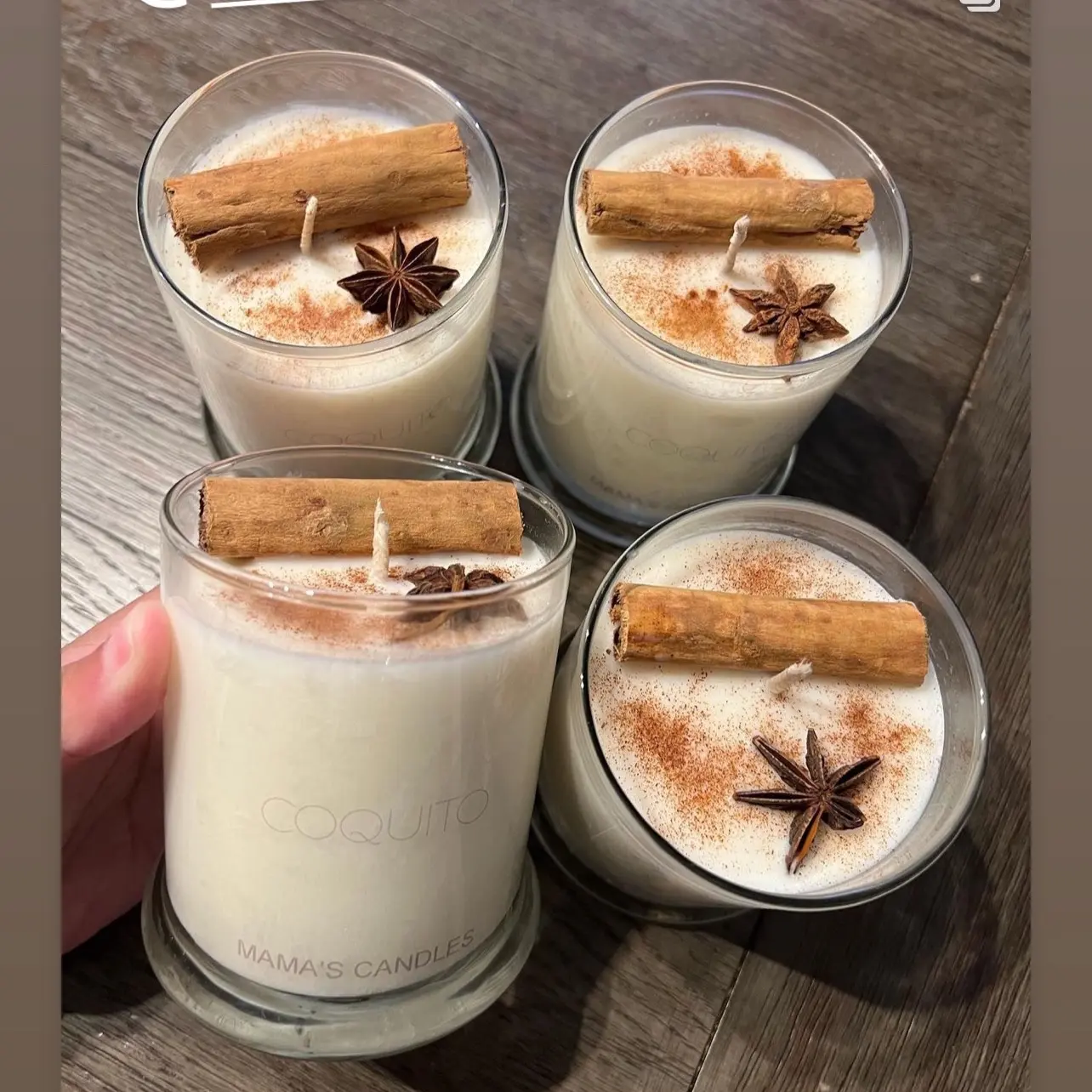 Coquito candles