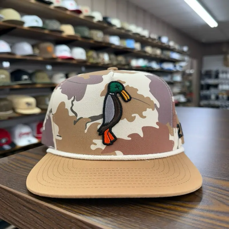 24.7 Duck Rope Hat - Brown Leaf Camo