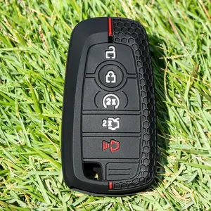 Silicone Car Key Case, Car Key Holder, Smart Key Case Holder, Key Fob Protector, Car Key Accessory, Car Accessories for Ford Raptor BRONCO F150 F250 F350