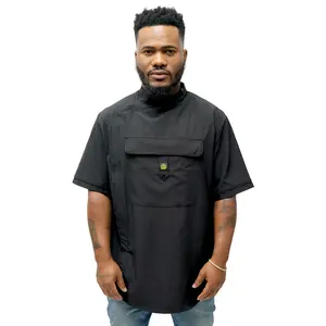Barber Smock- Old New York- Black