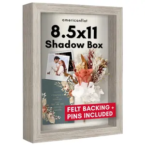 Shadow Box Keepsake Frame | Silhouette Collection | Modern Decor